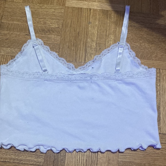 white cropped ambiance lace top - Picture 2 of 2